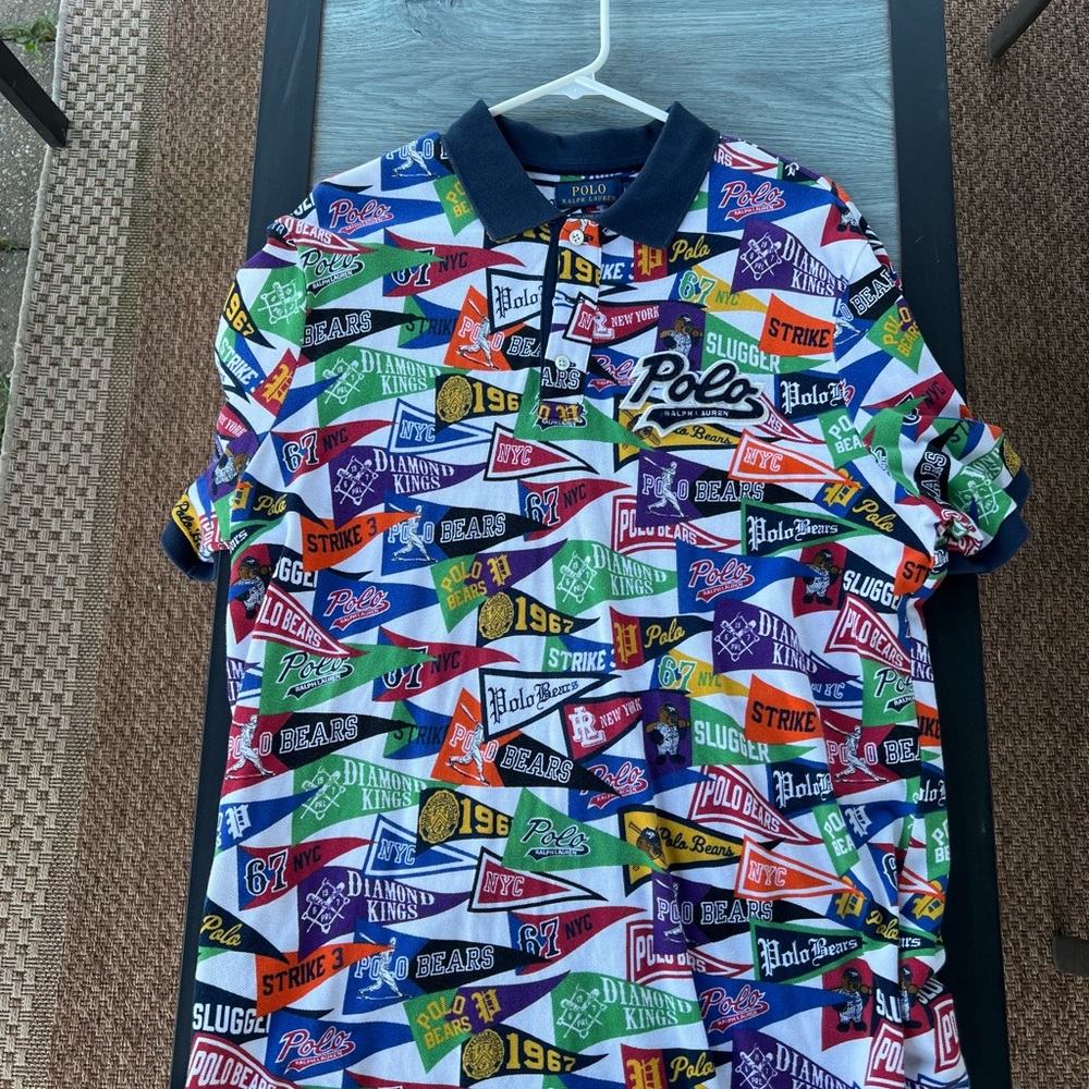 Polo Ralph Lauren Art Deco Pennant Stadium Bears Shirt